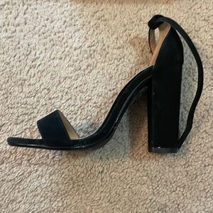 Steve Madden black block heel SZ 7
